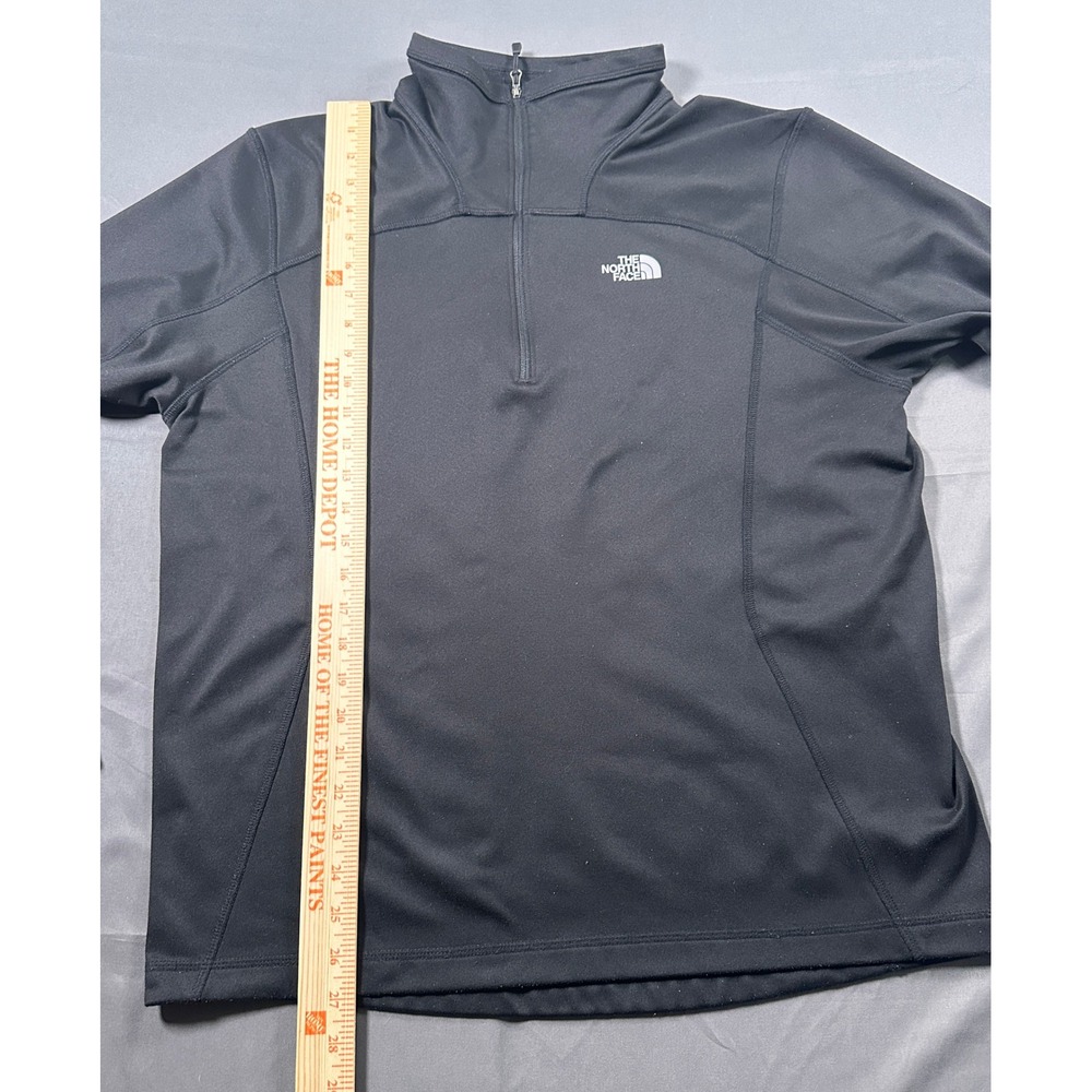 The North Face Mens Black Quarter Zip Pullover Fleece Jacket Size Large - Picture 4 of 13